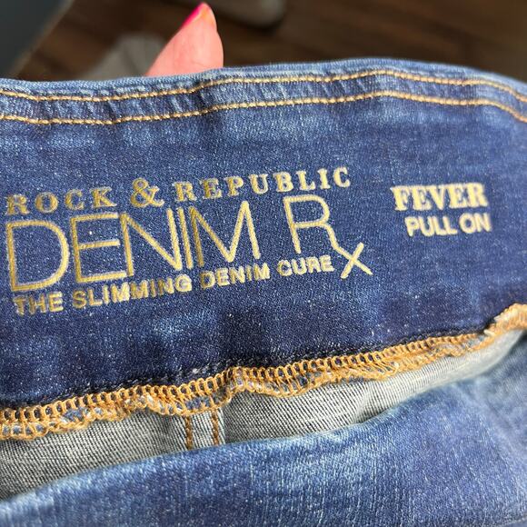 Rock & Republic DenimRX Fever Pullon Jeggings 14 Soft Premium Coastal Cowgirl - Picture 5 of 6